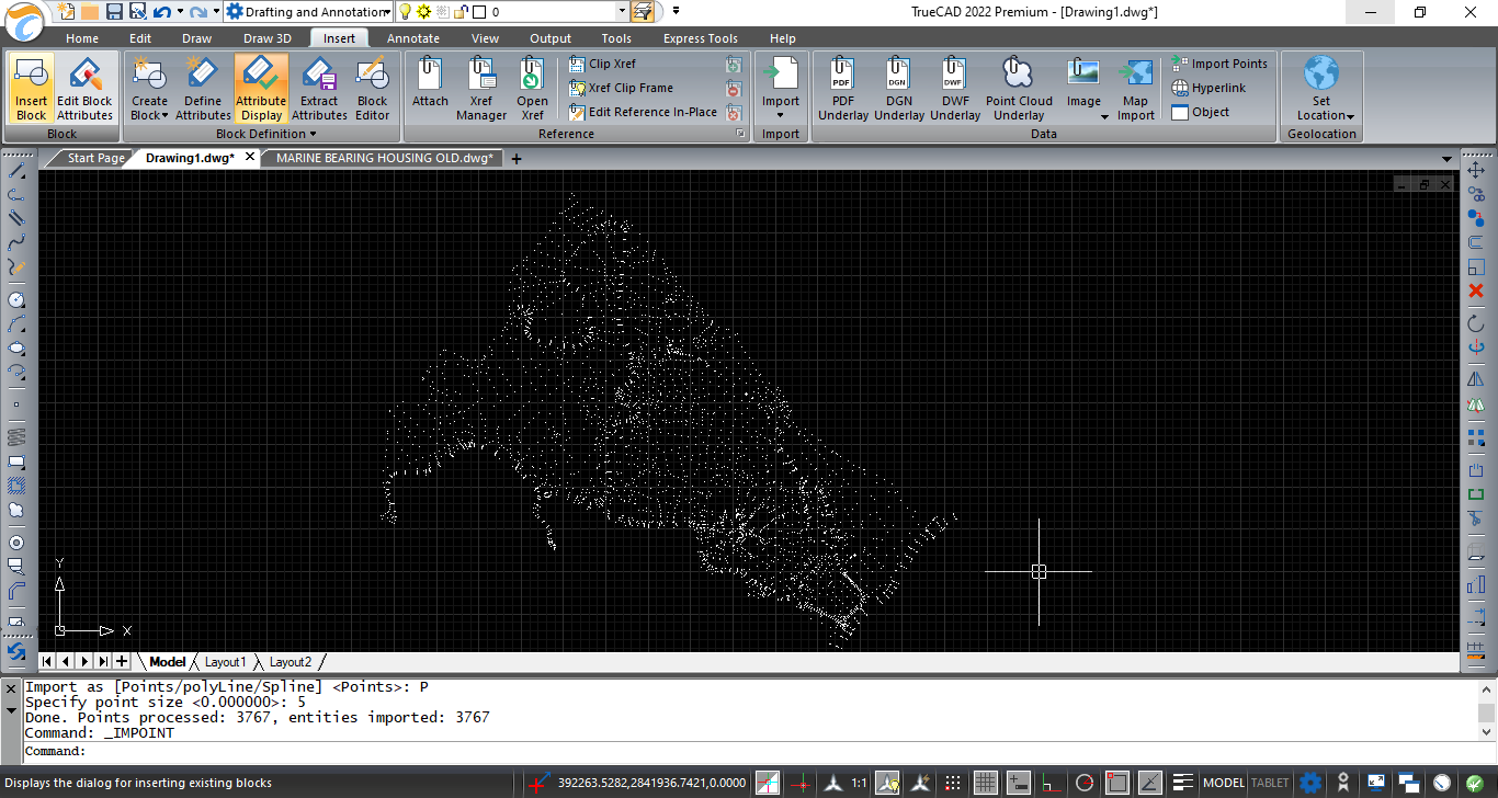 screenshot of JTS IntelliCAD